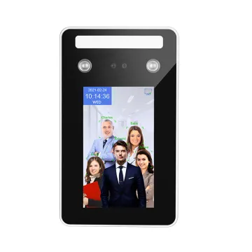 AI Dynamic Biometric 5 Inch Touch Screen QR Code Scanning Face Recognition Access Control