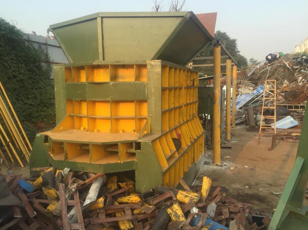 Horizontal Iron Steel Aluminum Container Type Scrap Shear