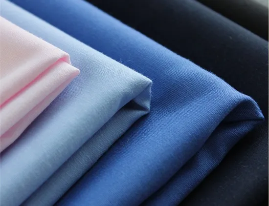 Dyed Cotton Polyester Blend Woven Fabric For Dresses