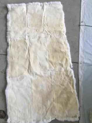 rex rabbit skin fur plate