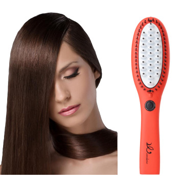 Hair Straightening Ionic Red Brush