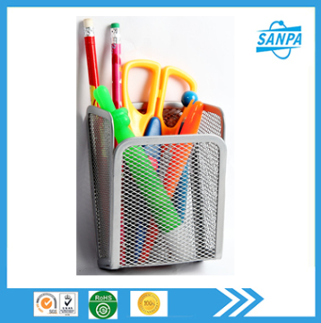 China Wholesale Office Supplies Metal Mesh Magnetic Pen Holder