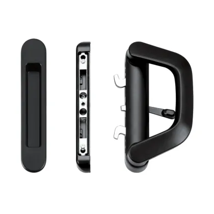 Luxury Solid Zinc Alloy Sliding Door Handle with Locks Sri Lanka
