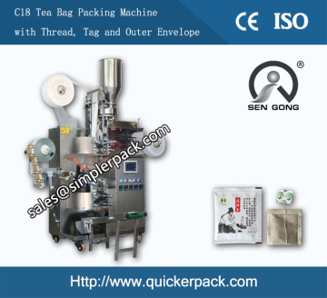 Automatic Inner and Outer Dajeeling Black Tea Bag Packing Machine