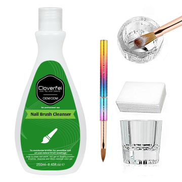 Cloverfei 250ml Nhà máy Cung cấp nhãn hiệu riêng làm sạch móng tay acrylic Siliaer