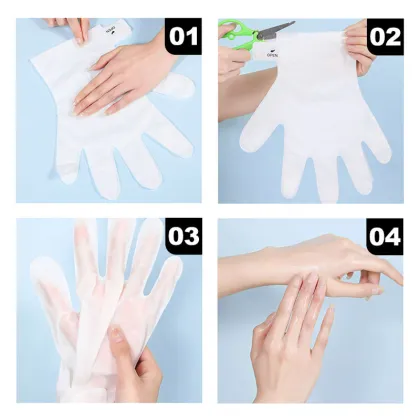 Natural Organic Goat Milk Peeling Hand Mask for Whitening and Moisturizing