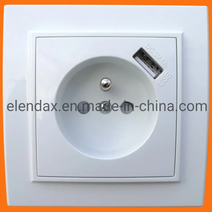 Stopkontak Shuko dengan port USB (F8810F)