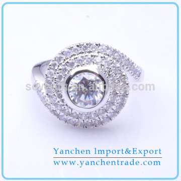 2014 Autumn Latest Romantic Wedding Ring Designs With Shining Diamond For Love