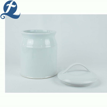 Wholesale Simple Single Color Ceramic Smooth Storage Tanks