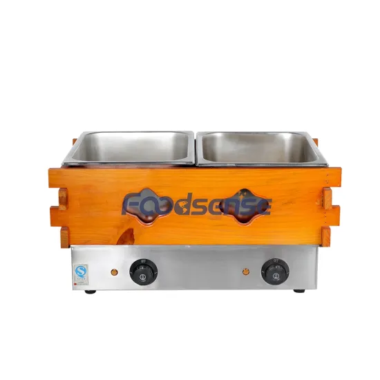 Stainless Steel Oden Machine Kanto Cook Machine with Wooden Surrounding