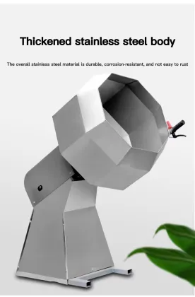 Drum Fried Food Potato Chips Snacks Seasoning Machine