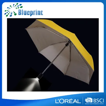 Automatic UV shade custom made collapsible torch umbrella