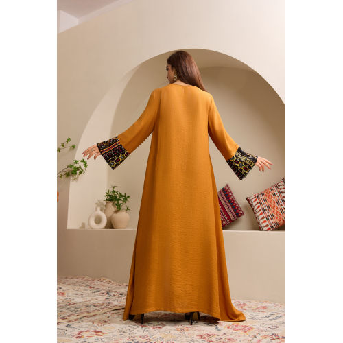 پانل عبای دوزی هندسی نارنجی