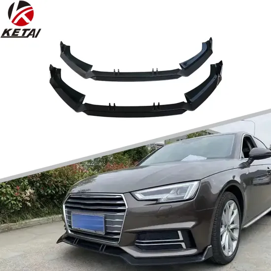 2016-2019 AUDI A4 S-line Carbon Look RS4 ABT Style Front Bumper Lip