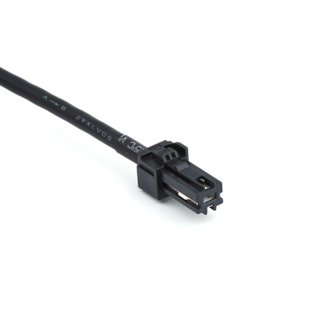 Connector masculino de alta velocidade de 4 pinos -preto