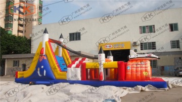 outdoor toys giant inflatable obstacle course for kids, inflatable floating obstacle for commercial