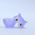 Owl Shaped Glass Candy Jars Colorful Glass