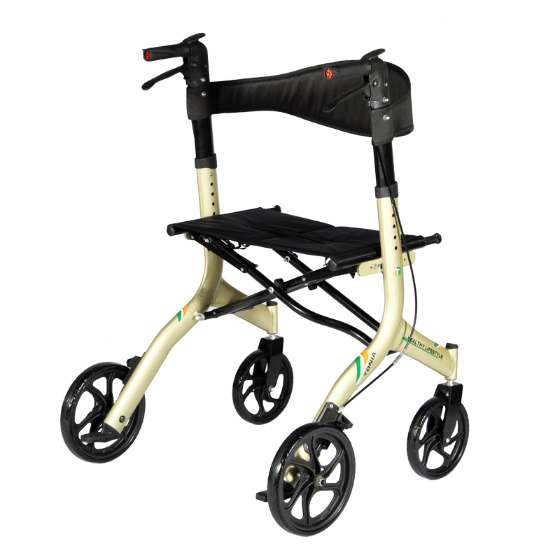 2020 TONIA Heavy Duty Rollator Sturdy Aluminum Walker for Elderly