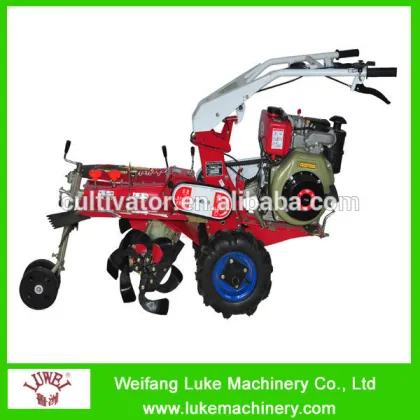 LUWEI mini power tiller cultivator with various implements