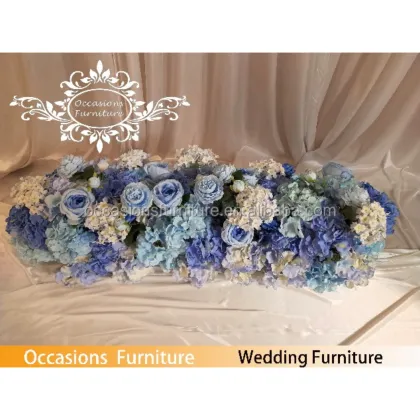 Royal Blue Artificial Plastic Flower for Wedding Decoration Supplies