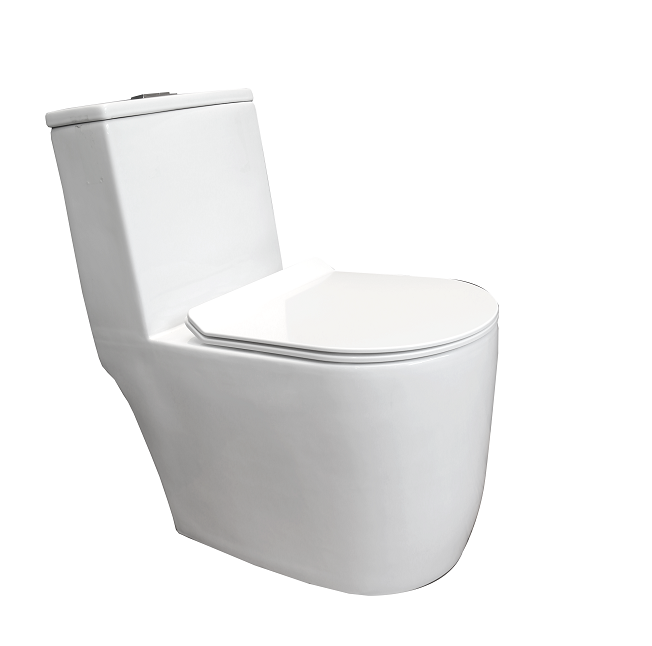 Ceramic Siphonic One Piece Toilet With Seat Cover