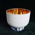 Luxurious Pure 24K Gold Frosted Singing Bowl