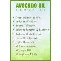 100% organic Avocado Oil and natural essential oil