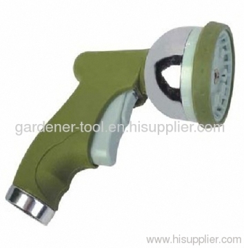 Zinc 10-dial Function Garden Water Sprayer With Push Button