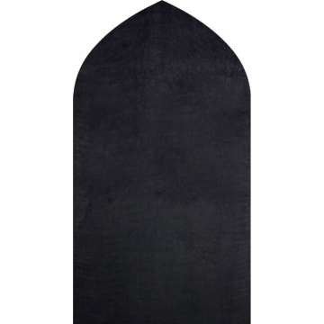 Hot Selling 2023 Peachy Curved Shape Suede Rubber Muslim Prayer Mat