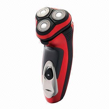 Rechargeable Men's Shaver, Three Floating Blades, with Dual Layer for Each Blades