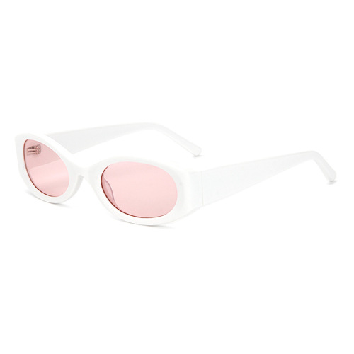 Women Retro Oval Acetate Sunglasses with UV400 Protection
