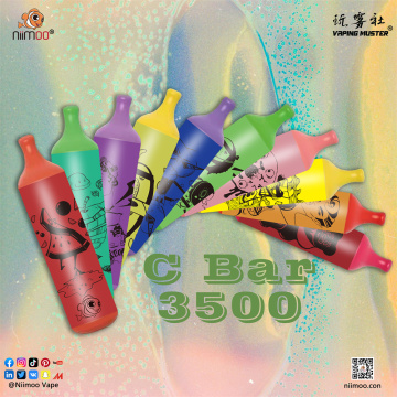 C Bar E บุหรี่ 3500 บุหรี่อิเล็กทรอนิกส์