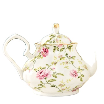 British-Style Heat-Resistant Ceramic Coffee Pot and Tea Set