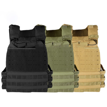 Custom Tactical Vest with Laser Cut Plate Carrier and MOLLE System