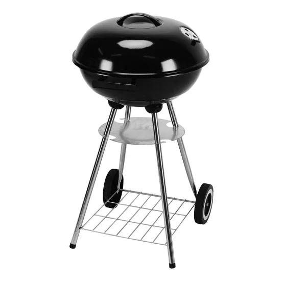 Best 17 Inch Trolley Charcoal BBQ Kettle Grill: Safe and Food-Grade Picnic Equipment