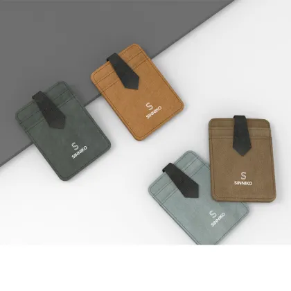 Blue Leather Bifold Business Card Holder by Bellroy