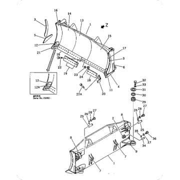 D375A-1 Blade Dozer 195-71-51640
