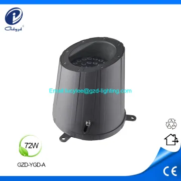 72W high power aluminum waterproof led inground light