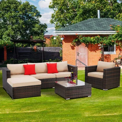 Rattan Cube Garden Furniture Patio Sets Outdoor Sofa Garden Furniture