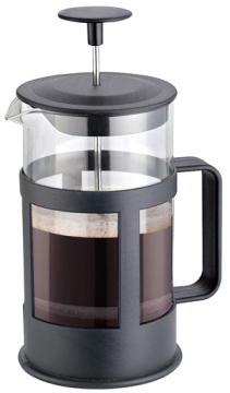 promotion Christmas gift glass and plastic coffee maker