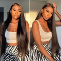 HD lori iwaju WHEL 38 40 inch eniyan ti o ga wig akon 210% 13x4 / 6 sihin si iwaju wigo