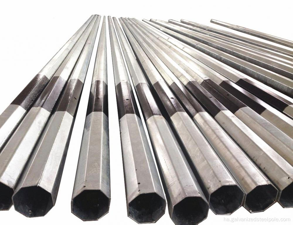 Dominican 9m 10.5M 12M 14M Galvanized Karfe Pole