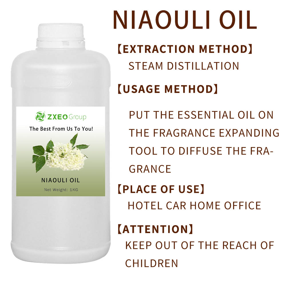 Alta qualidade 100% pura de óleo de niaouli orgânico de grau natural para cuidados com a pele