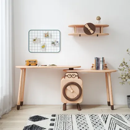 Cartoon Wooden Storage Study Table for Kids