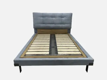 Fabric Minimalist Bed - European & Mediterranean Style