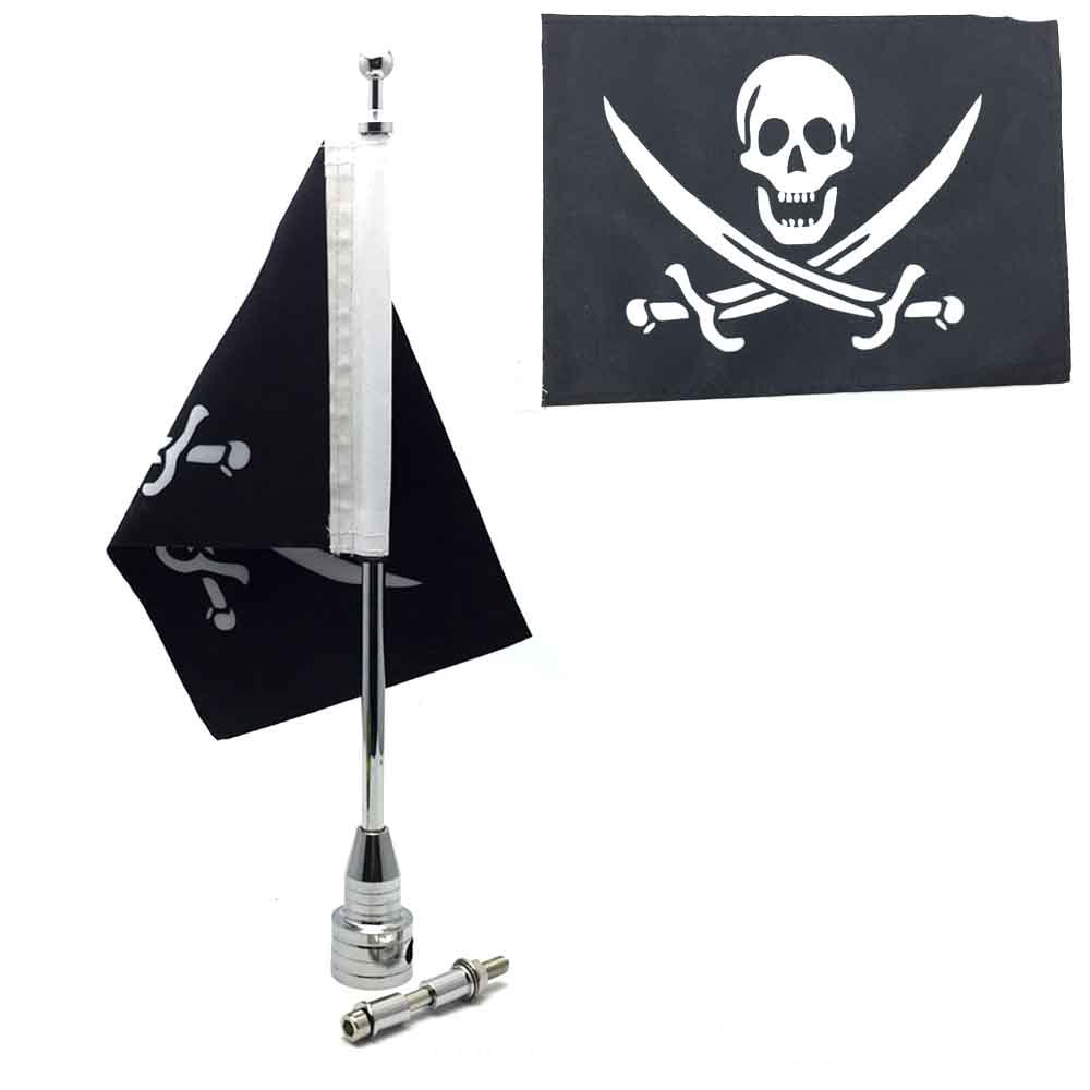 Motocycle Rear Side Flag pole