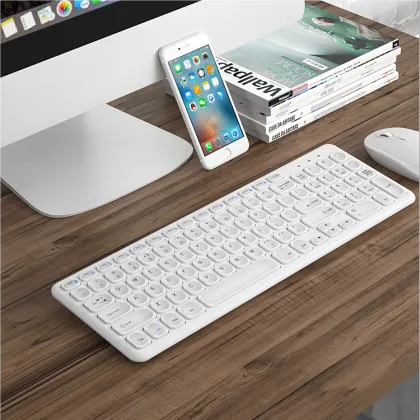 Genuine BOW HW256 Multi-Device 2.4G Wireless Keyboard and Mouse Combo