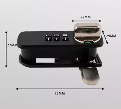 Modern Home and Office Furniture Lock - Mechanical Password Lock for Cabinets & Drawers