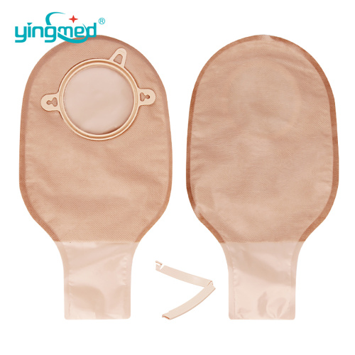 two piece clamp closure drainable ostomy colostomy bag