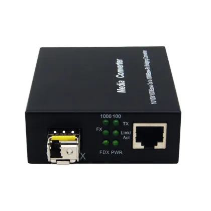 Gigabit SFP Optical Transceiver 10/100/1000M Fiber Optic Media Converter